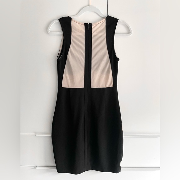 UNBRANDED Black and Nude Mesh Clubbing Dress - Picture 5 of 9